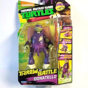 TMNT Throw N Battle Donatello Action Figure 6" Tall 2015 Playmates Toys New